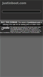 Mobile Screenshot of justinboot.com
