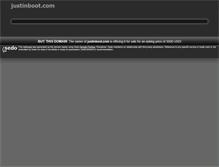 Tablet Screenshot of justinboot.com
